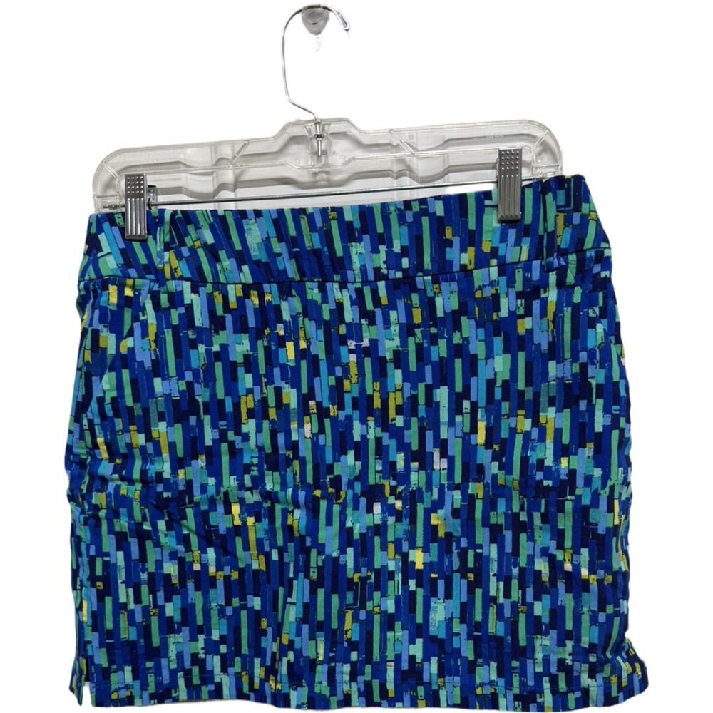 Attyre New York Golf Skort Size 6 Blue Abstract Print Stretch Athletic Prep